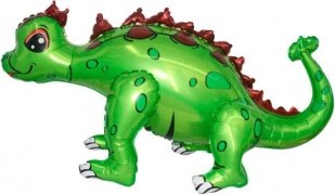 Шар (29''/74 см) Фигура 3D, Динозавр Анкилозавр, Зеленый, 1 шт. в уп.
