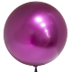 Шар (18''/46 см) Deco Bubble, Фуше, Хром, 1 шт.