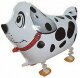Шар 3D (24''/61 см) Ходячая Фигура, Собака Далматинец, Белый, 1 шт.