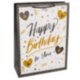 Пакет подарочный, 210гр, Happy Birthday, Лучший День Рождения, Дизайн №3, с блестками, 41*31*12 см,