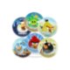 F 23см Тарелки бумажные ламинированные Angry Birds 6шт