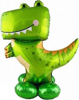 Шар 3D (39''/99 см) Фигура на подставке, Динозавр, 1 шт. в уп.