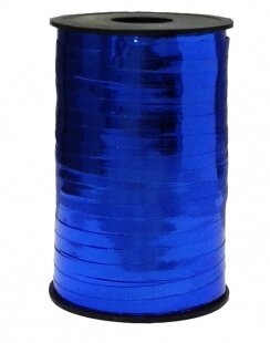 Лента полипропиленовая (0,5 см*250 м) Синий, Металлик, 1 шт.
