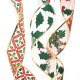 Лента декоративная (6 см*9,3 м) Новогодний декор, Органза, 1 шт.