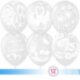 Шар (12''/30 см) Белоснежные лебеди (свадьба), Прозрачный, кристалл, 5 ст, 100 шт.