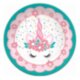 P 18см Тарелки бумажные Единорог Pink&Tiffany 6шт
