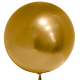 Шар (18''/46 см) Сфера 3D, Deco Bubble, Золото, Хром, 1 шт.