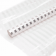 Упаковочная пленка (0,7*7,3 м) Белые полосы, Прозрачный/Белый, 1 шт.