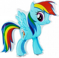 Шар (31''/79 см) Фигура, My Little Pony, Лошадка Радуга, 1 шт.