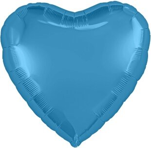 Шар (36''/91 см) Сердце, Сизый, Бохо, 1 шт. в уп.