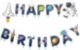 Гирлянда Happy Birthday, Космос, 210 см, 1 упак.