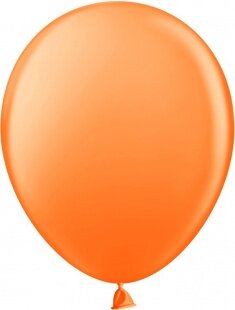 Шар (12''/30 см), Оранжевый, пастель, 100 шт.