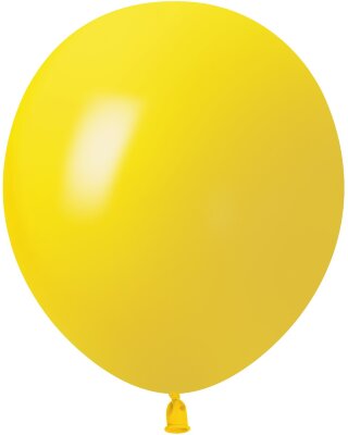 Шар (18''/46 см) Желтый, пастель, 1 шт.к