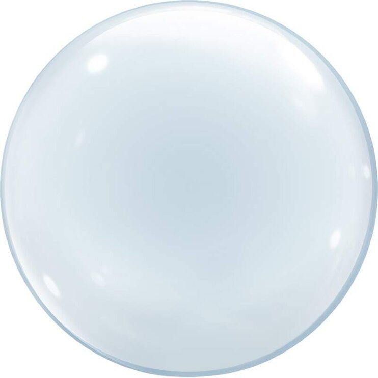Шар (18''/46 см) Сфера 3D, Deco Bubble, Прозрачный, 5 шт.