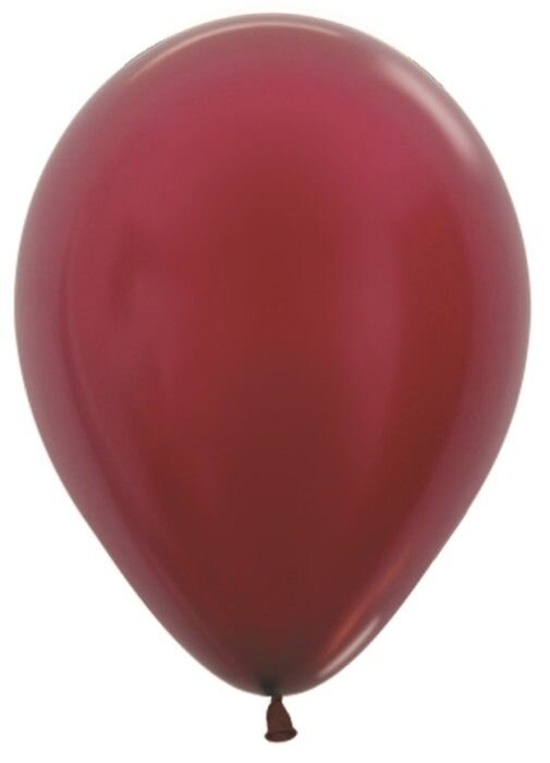 Шар (5''/13 см), Бургундия (518), металлик, 100 шт.